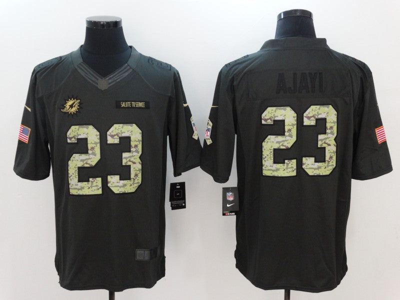 Men's Miami Dolphins Jay Ajayi #23 Black Game Player jersey