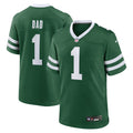 New York Jets Legacy Green #1 Dad Game Jersey