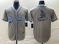 Men's Los Angeles Dodgers Gray Team jersey Joint Edition
