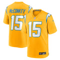 Los Angeles Chargers Ladd McConkey Gold Alternate Charger Power Game Player Jersey