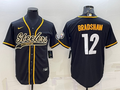 Men's Pittsburgh Steelers Terry Bradshaw #12 Black Vapor Limited jersey
