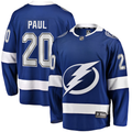 Men's Tampa Bay Lightning Nick Paul #20 Blue Player Jersey1