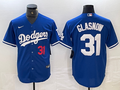 Men's Los Angeles Dodgers Tyler Glasnow #31 Blue Replica Game jersey