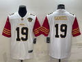 Men's San Francisco 49ers Deebo Samuel #19 White 75th Anniversary Game Jersey1