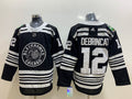 Men's Chicago Blackhawks Alex Debrincat #12 Black Breakaway Player jersey