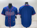 Men's New York Giants Blue Blank jersey