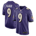 Baltimore Ravens Steve McNair Purple Game Retired Player Jersey