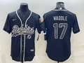 Men's Miami Dolphins Jaylen Waddle #17 Black RFLCTV Limited jersey Joint Edition