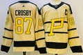 Men's Pittsburgh Penguins Sidney Crosby #87 Yellow Player Game Jersey1