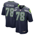 Seattle Seahawks Mason Richman College Navy Team Game Jersey
