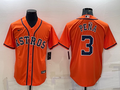 Men's Houston Astros Jeremy Pena #3 Orange Replica Player jersey