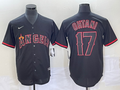 Men's Los Angeles Angels Shohei Ohtani #17 MLB Black Sewn Baseball jersey