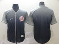 Men's New York Yankees Grey Gradient Replica Blank jersey