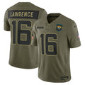 Jacksonville Jaguars Trevor Lawrence Olive 2025 Salute to Service Limited Jersey