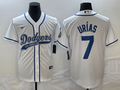 Men's Los Angeles Dodgers Julio Urias #7 White Player jersey Joint Edition