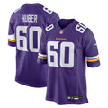 Minnesota Vikings Joe Huber Purple Team Game Jersey