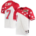 AFC John Elway Mitchell & Ness White/Red 1995 Pro Bowl Authentic Jersey