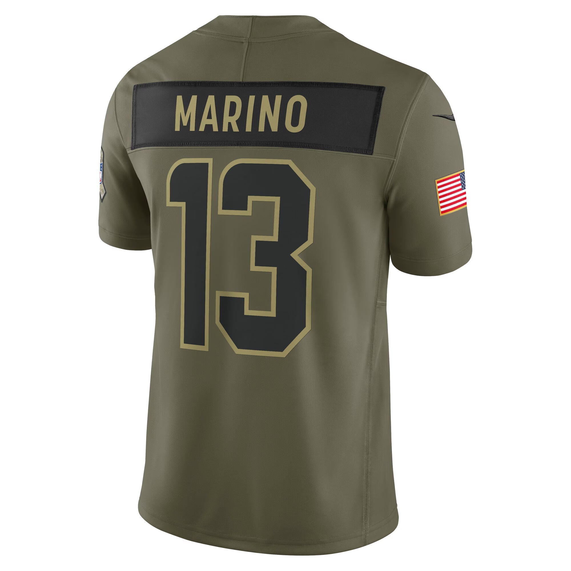 Miami Dolphins Dan Marino Olive 2025 Salute to Service Retired Limited Jersey