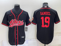 Men's San Francisco 49ers Deebo Samuel #19 Black Game jersey Joint Edition