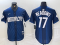 Men's Detroit Tigers Austin Meadows #17 Navy 2024 City Connect Limited jersey
