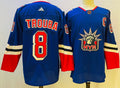 Men's New York Rangers Jacob Trouba #8 Blue Game jersey