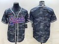 Men's New York Giants Grey Camouflage Blank jersey