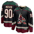 Men's Arizona Coyotes J.J. Moser #90 Black Home Breakaway jersey