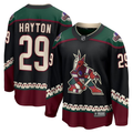 Men's Arizona Coyotes Barrett Hayton #29 Black Home Breakaway Player jersey