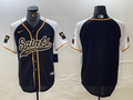 Men's New Orleans Saints Black Blank Game jersey