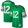 New York Jets Joe Namath Mitchell & Ness Green Big & Tall 1968 Retired Player Replica Jersey