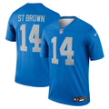 Detroit Lions Amon-Ra St. Brown Blue Legend Player Performance Top