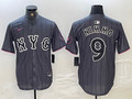 Men's New York Mets Brandon Nimmo #9 Graphite 2024 City Connect Limited Player jersey