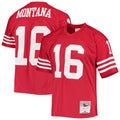 San Francisco 49ers Joe Montana Mitchell & Ness Scarlet Legacy Replica Jersey