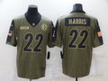 Men's Pittsburgh Steelers Najee Harris #22 Brown Game Jersey1