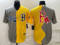 Men's Boston Red Sox Yellow/Gray Alternate Replica Player jersey