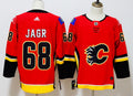 Men's Calgary Flames Jaromir Jagr #68 Red Breakaway Player jersey