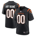 Cincinnati Bengals Black Game Custom Jersey