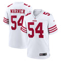 San Francisco 49ers Fred Warner White Team Game Player Jersey
