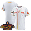 Houston Astros WHITE 2023 SPACE CITY CHAMPIONS FLEX JERSEY C ALL STITCHED Baseball Jerseys