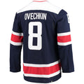 W.Capitals #8 Alex Ovechkin Alternate Captain Patch Primegreen  Pro Player Jersey Navy Stitched American Hockey Jerseys