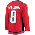 W.Capitals #8 Alex Ovechkin Home Captain Patch Primegreen  Pro Player Jersey Red Stitched American Hockey Jerseys