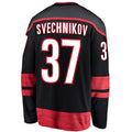 C.Hurricanes #37 Andrei Svechnikov Alternate Premier Breakaway Player Jersey Black Stitched American Hockey Jerseys