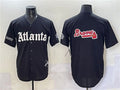 Atlanta Braves Black Team Big Logo Gothic South x Outkast Edition Vapor Limited Stitched Baseball Jersey