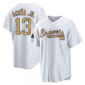 Atlanta Braves #13 Ronald Acuna Jr. White Replica 2022 All-Star Jersey Stitches Baseball Jerseys