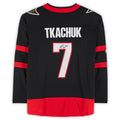 O.Senators #7 Brady Tkachuk   Breakaway Jersey Black Stitched American Hockey Jerseys