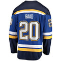 St.L.Blues #20 Brandon Saad anatics Branded Home Breakaway Player Jersey Blue Stitched American Hockey Jerseys