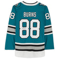 SJ.Sharks #88 Brent Burns   30th Anniversary Season  Jersey Teal Stitched American Hockey Jerseys