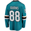 SJ.Sharks #88 Brent Burns Breakaway Player Jersey Teal Stitched American Hockey Jerseys