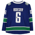 V.Canucks #6 Brock Boeser   Breakaway Jersey Blue Stitched American Hockey Jerseys