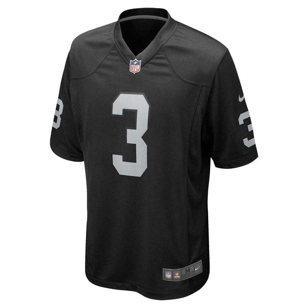 Las Vegas Raiders Zamir White Black Team Game Jersey